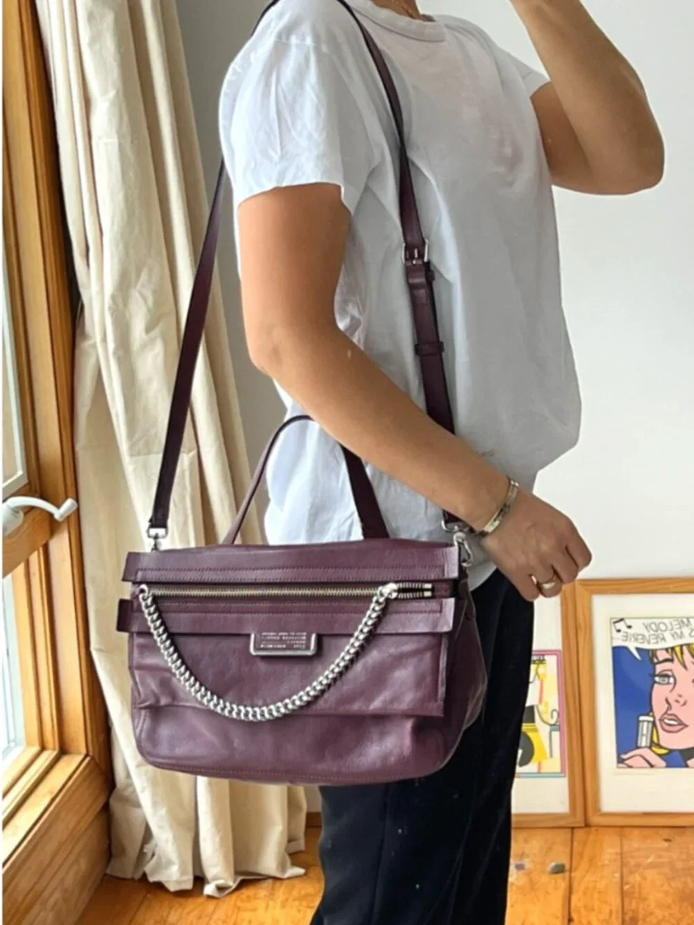 Marc Jacobs Leather Satchel Shoulder Bag